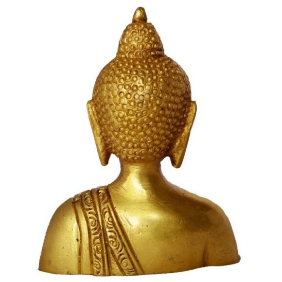 Lord Buddha Head of Brass - Image 2