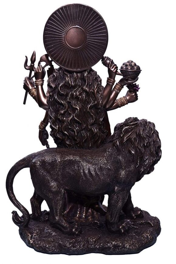 Goddess Durga Statue for Home Decor (Bronze Colour) - Image 3