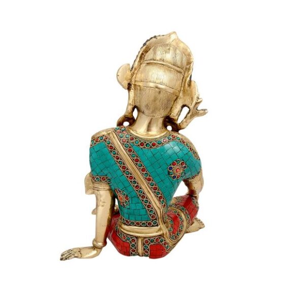 Brass Murti of Lord Indra Dev| Length 10 inches | Height 14.5 inches | Vastu Remedy | FengShui - Image 2