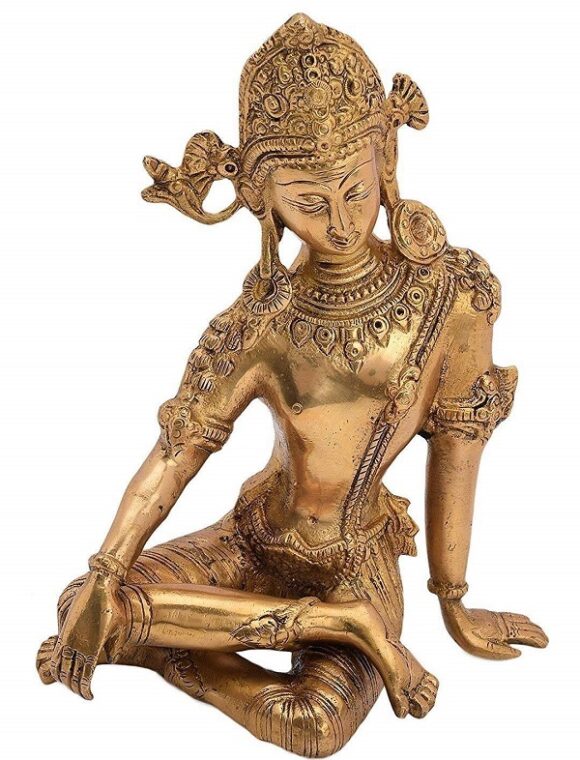 Brass Murti of Lord Indra Dev Mahavastu Rain God | Inder Dev | Vastu Remedy | FengShui | Height 9.5 inches
