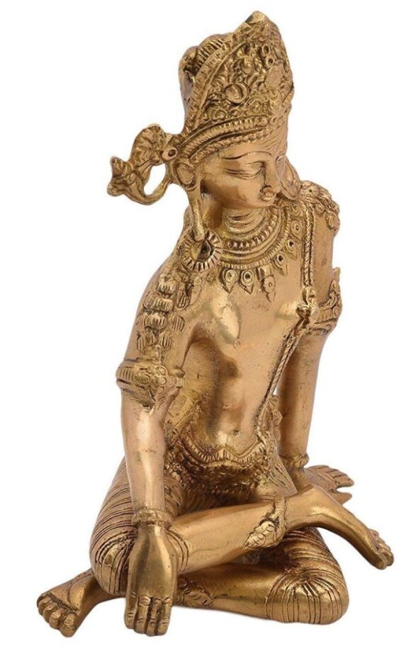 Brass Murti of Lord Indra Dev Mahavastu Rain God | Inder Dev | Vastu Remedy | FengShui | Height 9.5 inches - Image 2