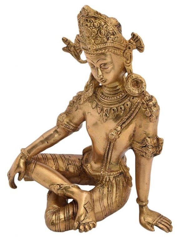 Brass Murti of Lord Indra Dev Mahavastu Rain God | Inder Dev | Vastu Remedy | FengShui | Height 9.5 inches - Image 3