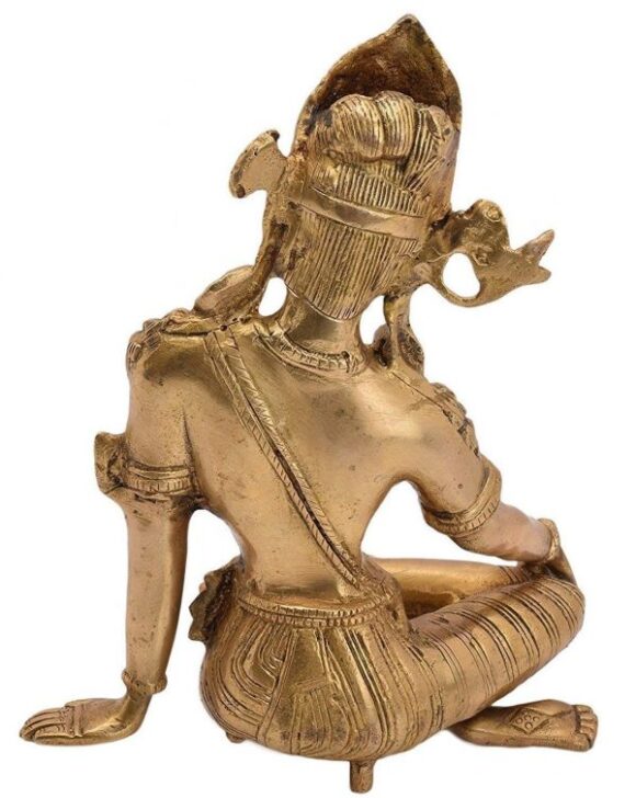 Brass Murti of Lord Indra Dev Mahavastu Rain God | Inder Dev | Vastu Remedy | FengShui | Height 9.5 inches - Image 4