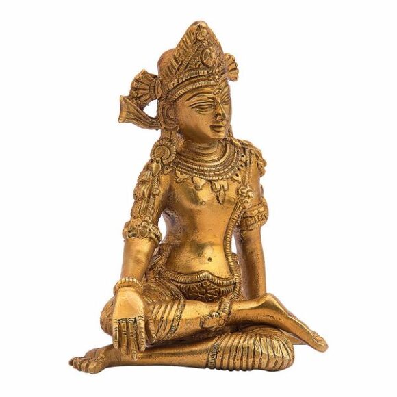 Brass Murti of Lord Indra Dev| Length 6 inches | Height 6 inches | Vastu Remedy | FengShui - Image 2