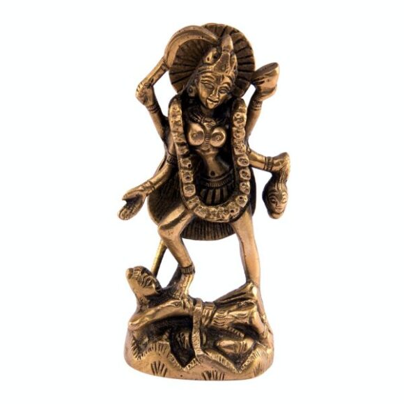 Kali Maa Sculpture | Murti | Adi Shakti Ma | Goddess Kali | Brass Idol | Murti - Image 2