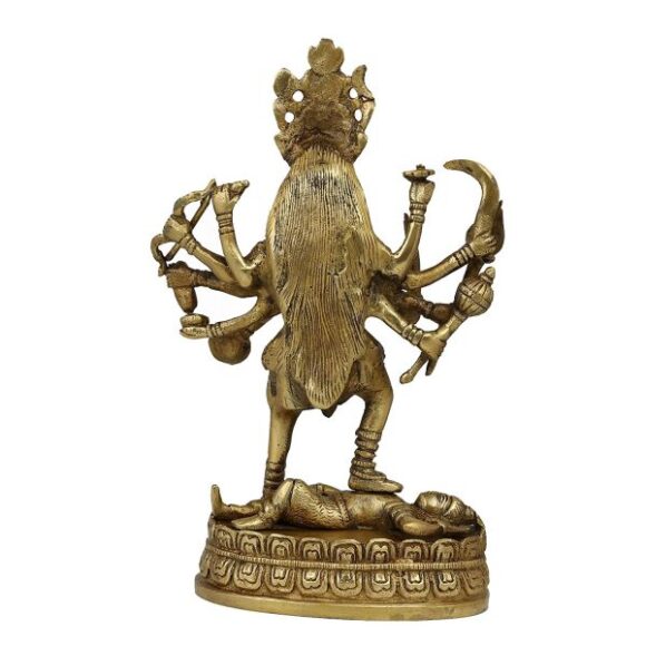 Hindu Figurine Kali Ma Indian Statues and Sculptures 9 Inches - Image 5
