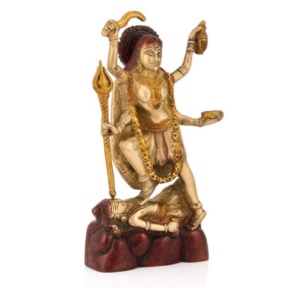 Maha Kali/Mahakali/Kalika Maa MATA Brass Statue Sculpture Idol Murti Decor Figurine Home Decor Diwali Gifts - Image 2
