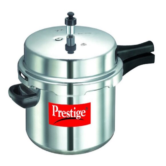 Popular Aluminium Pressure Cooker, 7.5 Litres, Silver