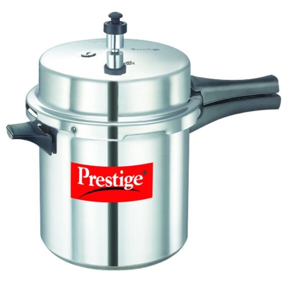 Popular Aluminium Pressure Cooker, 5.5 Litres, Silver