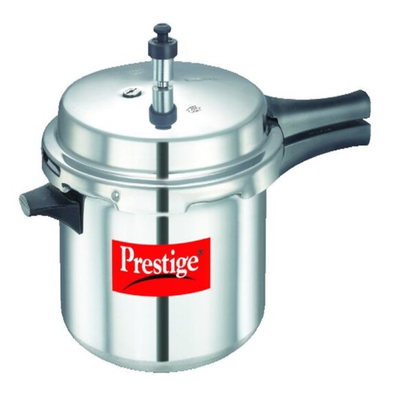 Popular Aluminium Pressure Cooker, 6 Litres, Silver