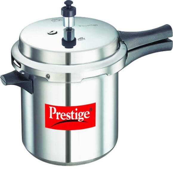 Popular Aluminium Pressure Cooker, 5 Litres, Silver