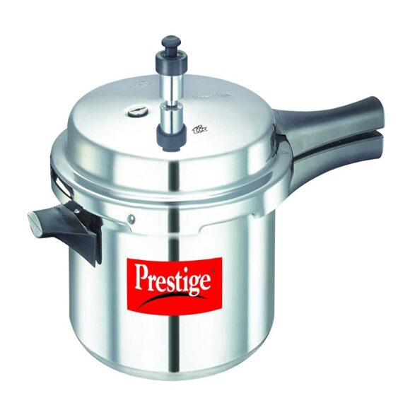 Popular Aluminium Pressure Cooker, 4 Litres, Silver