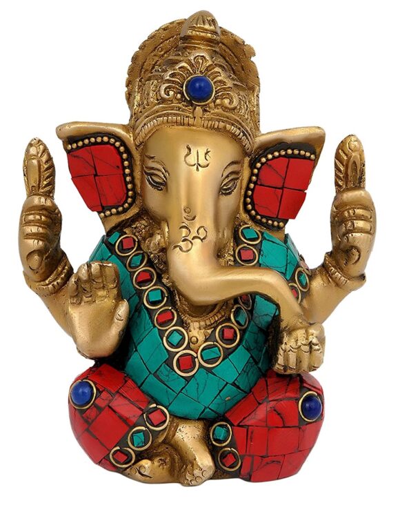 Metal Ganesha, 11 cm