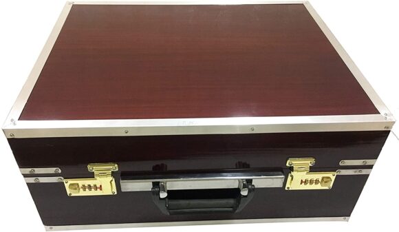 HARMONIUM, 2 1/2 OCTAVES, 32 KEYS, SMALL, PORTABLE, COMPACT, SPECIAL REEDS, SAFRI, WITH BAG (NATURAL WOOD COLOR) - Image 4