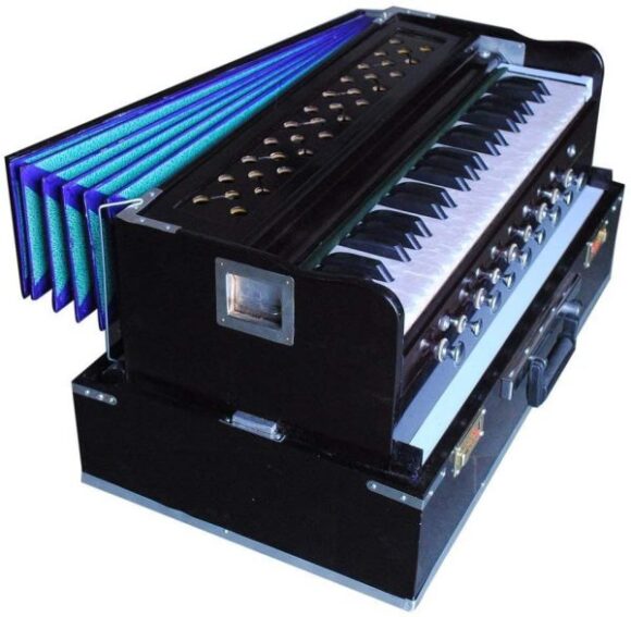 PORTABLE 2 LINE BASS MALE HARMONIUM WITH, SIZE 60 X 20 X 34 CM - Image 2