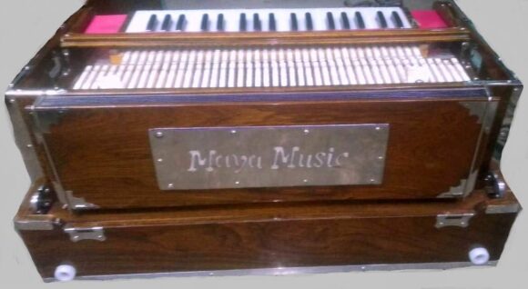 3.75 Octave 9 Scale Changer (with Coupler) Box Harmonium with 3 set of Reeds - Image 2
