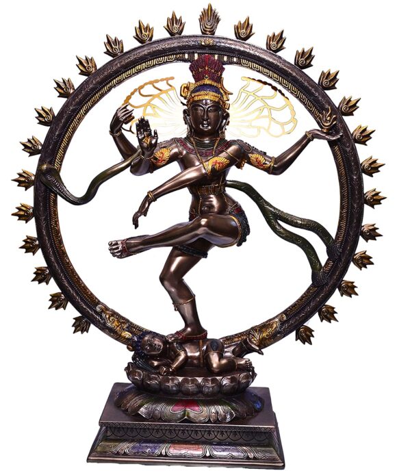 Bronze Nataraja Statue (18 inch, Antique Brown)
