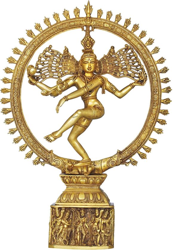 Nataraja Shiva Idol Sculpture Handmade Antique Dancing Nataraj Pratima Statue Home Decor Figurine