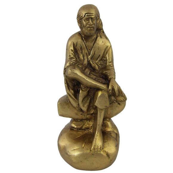 Religious Statue Sai Baba Metal Art Brass Sculpture