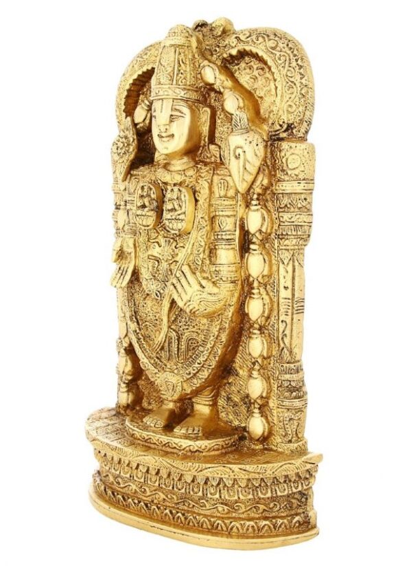 Brass Statue Balajee Venkateswara Standing Hinduism Symbol for Puja 12 Inch,Weight-4.2 kg - Image 2