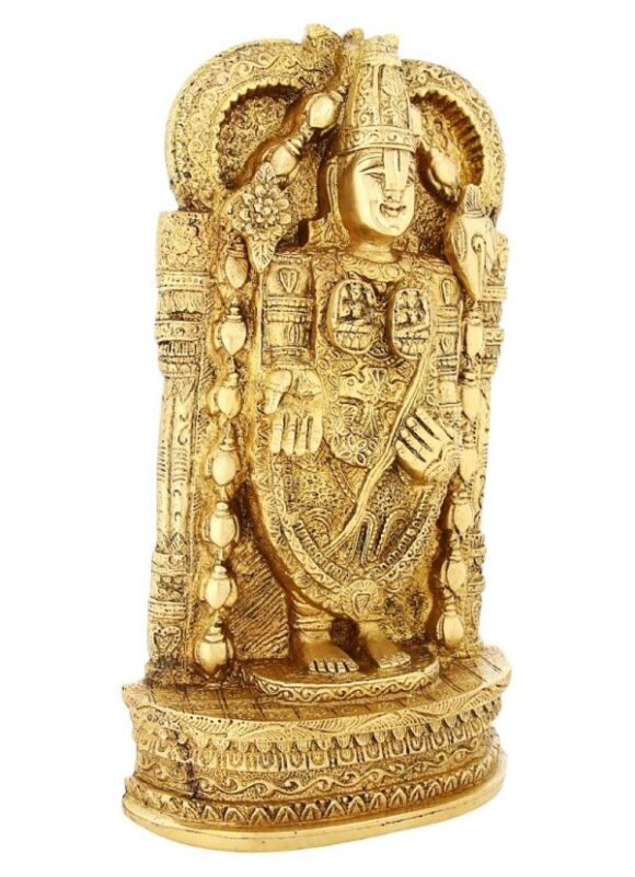 Brass Statue Balajee Venkateswara Standing Hinduism Symbol for Puja 12 Inch,Weight-4.2 kg - Image 3