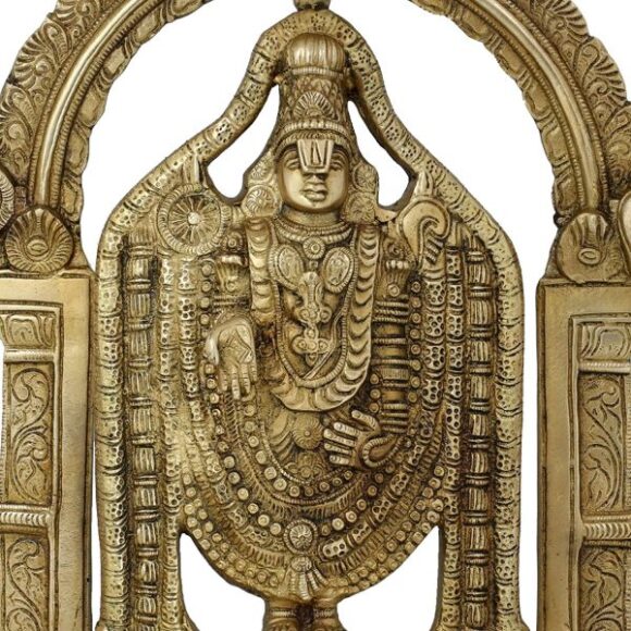 Brass Statue Balajee Hindu Idol for Puja at Home Temple Mandir 13 Inch Religious Gifts – Weight 4.32 kg - Image 2