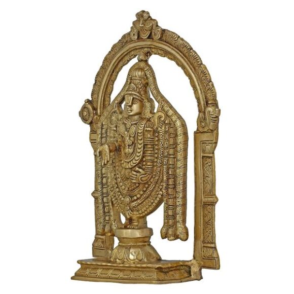 Brass Statue Balajee Hindu Idol for Puja at Home Temple Mandir 13 Inch Religious Gifts – Weight 4.32 kg - Image 3
