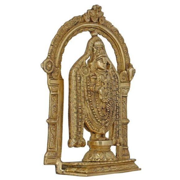 Brass Statue Balajee Hindu Idol for Puja at Home Temple Mandir 13 Inch Religious Gifts – Weight 4.32 kg - Image 4