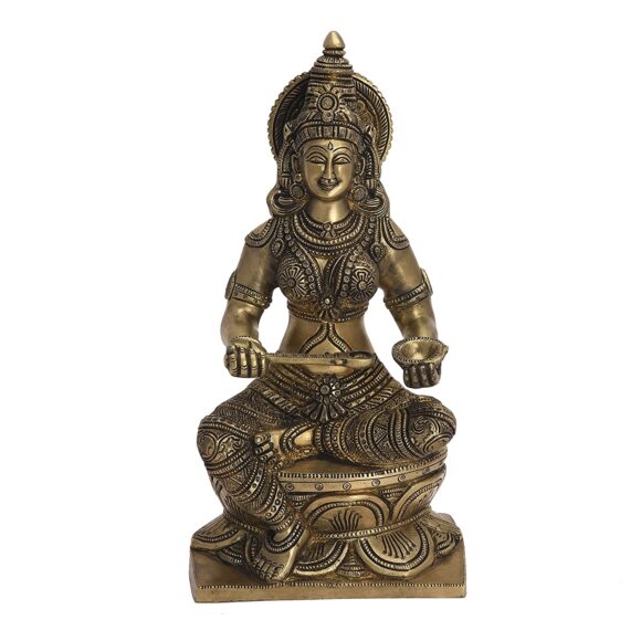 Brass Lord Annapoorna Idol, Standard, Gold