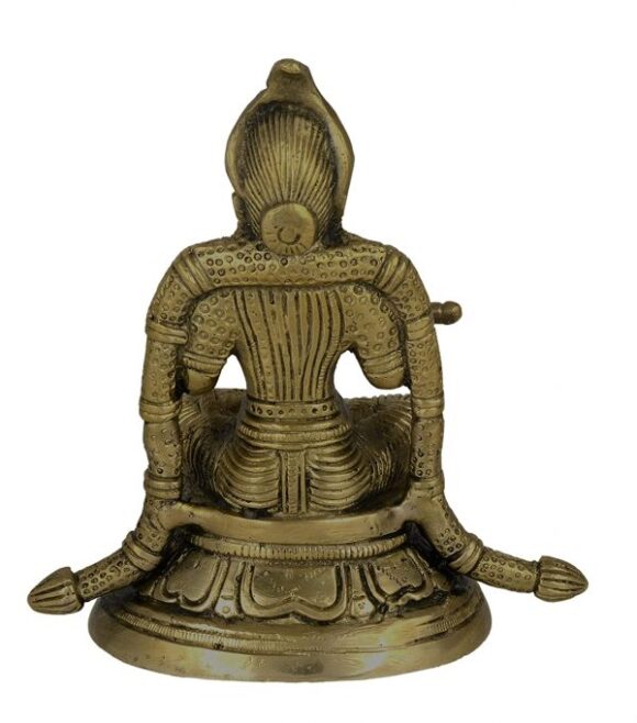 Annapurna (Goddess of Food) Brass Collectible Handicraft Art - Image 4
