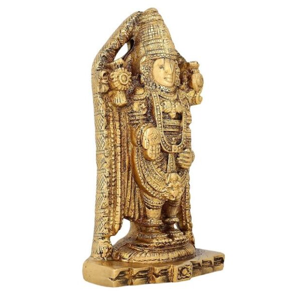 Decor Hinduism Symbol Balaji Venkateswara for Temple Puja Mandir 6.5 Inch – 1.15 kg - Image 2