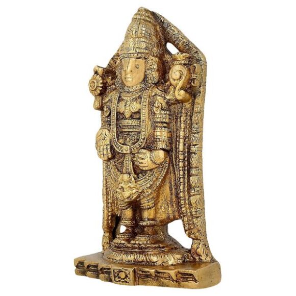 Decor Hinduism Symbol Balaji Venkateswara for Temple Puja Mandir 6.5 Inch – 1.15 kg - Image 3