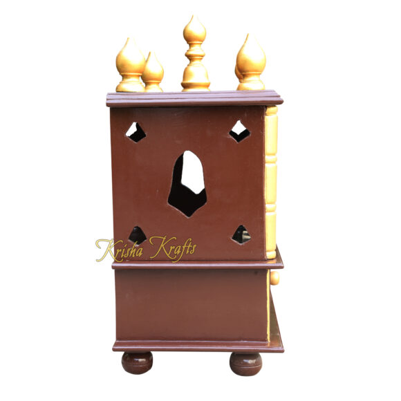 Pooja Mandir for Home /God Stand Religious Living House Decoration Handmade Temple, Original Wood home decor - Image 4