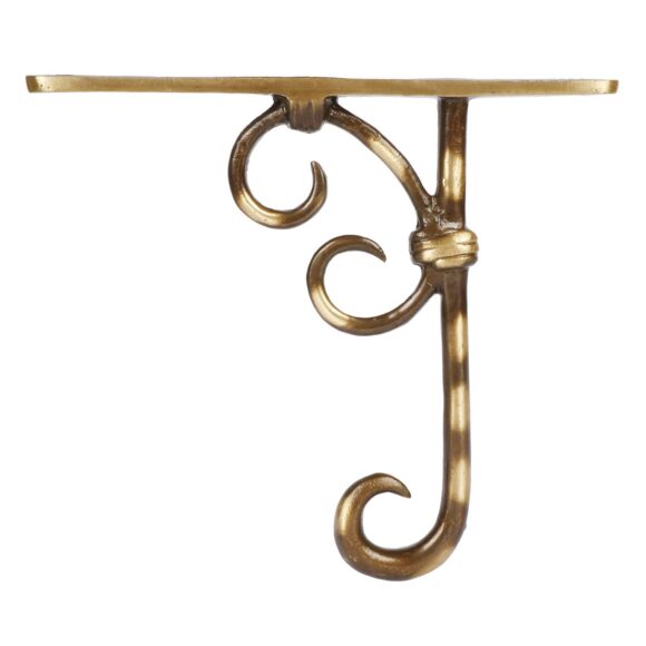 Brass Carved Wall Hanger for Chain Diya Bell Lantern Lamp Light String Climber Plant Bird Feeder Chimes Planter Pots Basket Carved Multi Hanger Non Rusting Length 7 Inch Height 6.25 Inch - Image 2
