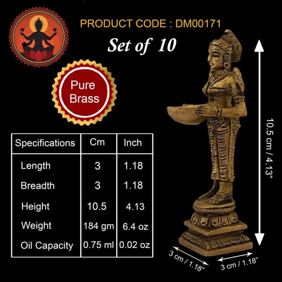 Brass Candle Holder on Elephant Trunk Pair Set Fengsui Vastu Hathi for Good Luck Success Prosperity Home Decor Marriage House Warming Gift Antique Multicolor Stone Work Height 8 Inch - Image 2