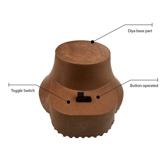 Plastic Diya for Eco-Friendly Diwali Decorations (Pack of 20) Mahogany) - Image 4