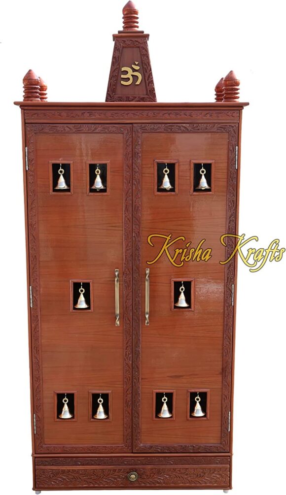 Pooja Mandir for Home/Home Temple Mandir, god Stand,Religious Living Room Handmade Temple, mandap, mandapam