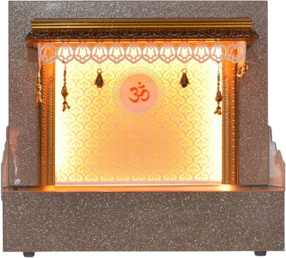 Pooja MANDIR for Home Designer Wooden Mandir 3 FT Height with Drawer Rating Size (L X B X H - in Inches) : 24.00 X 16.00 X 36.00 - Image 3