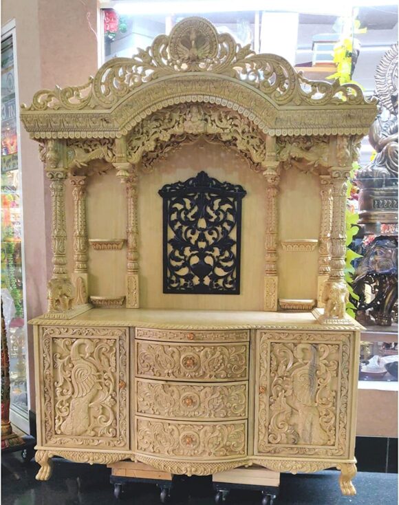 Wooden Temple for Home, Seven Wood Temple, Pooja Mandir, Large Temple, Hindu Home Mandir, Handcrafted Temple, Handmade Temple, Pooja Ghar, Handicrafts for Home, Indian Temple Mandir, God House home decor