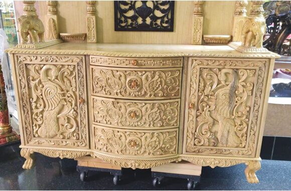 Wooden Temple for Home, Seven Wood Temple, Pooja Mandir, Large Temple, Hindu Home Mandir, Handcrafted Temple, Handmade Temple, Pooja Ghar, Handicrafts for Home, Indian Temple Mandir, God House home decor - Image 4